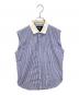HOMME girls（オムガールズ）の古着「CUTOFF SLEEVELESS SHIRT」｜ブルー