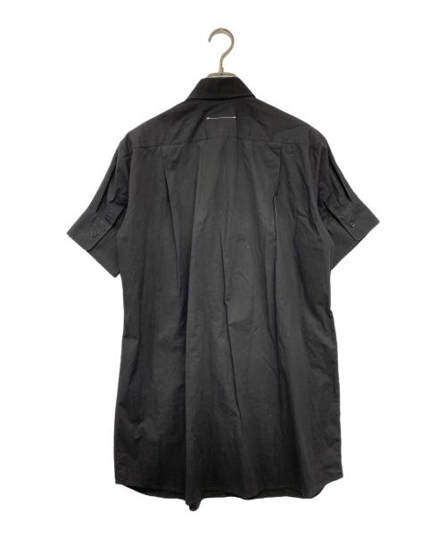MM6 Maison Margiela（エムエムシックスメゾンマルジェラ）MM6 Maison Margiela (エムエムシックス メゾンマルジェラ) レイヤードシャツワンピース ブラック サイズ:36の古着・服飾アイテム