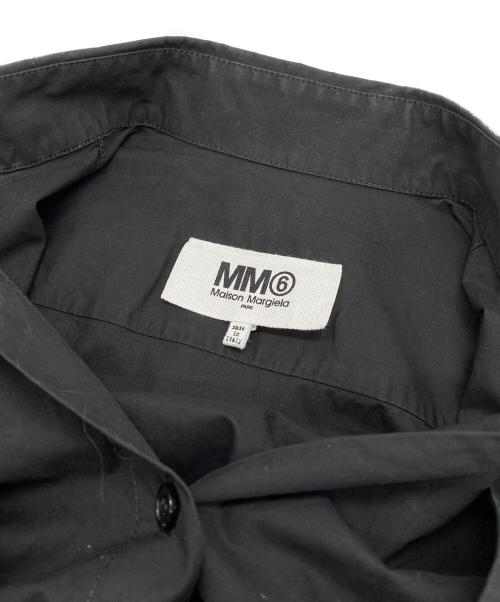 MM6 Maison Margiela（エムエムシックスメゾンマルジェラ）MM6 Maison Margiela (エムエムシックス メゾンマルジェラ) レイヤードシャツワンピース ブラック サイズ:36の古着・服飾アイテム