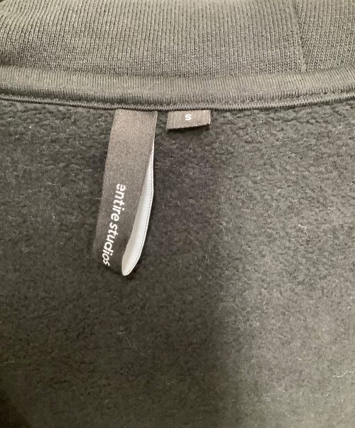 entire studios（エンタイアスタジオ）ENTIRE STUDIOS (エンタイアスタジオ) フルジップアップ フーディ ブラック サイズ:sの古着・服飾アイテム