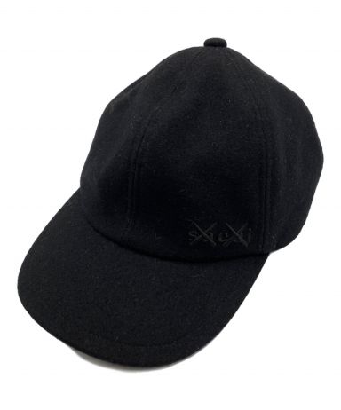 新品同様　サカイ　カウズ　メルトンキャップ　ウールキャップ 中古・古着通販】sacai×kaws (サカイ×カウズ) MELTON CAP ブラック