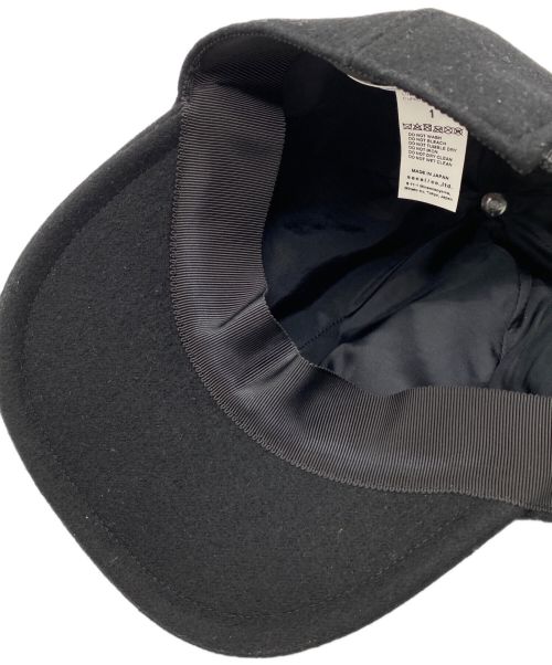 sacai×kaws（サカイ×カウズ）sacai×kaws (サカイ×カウズ) MELTON CAP ブラック サイズ:1の古着・服飾アイテム