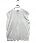 PRADAプラダ）の古着「ノースリーブカットソー」｜ホワイト