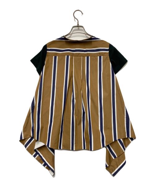 sacai（サカイ）sacai (サカイ) sacai 半袖カットソー カーキ×グリーン サイズ:SIZE 1の古着・服飾アイテム
