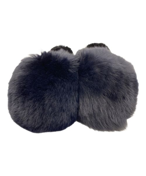 DRAWER（ドゥロワー）DRAWER (ドゥロワー) FALL1 フォックス*ビーバーシューズ ブラック サイズ:1の古着・服飾アイテム