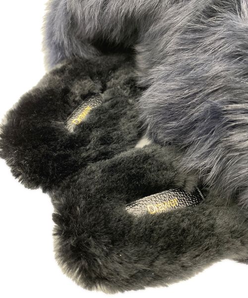 DRAWER（ドゥロワー）DRAWER (ドゥロワー) FALL1 フォックス*ビーバーシューズ ブラック サイズ:1の古着・服飾アイテム