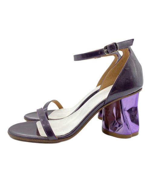 Maison Margiela（メゾンマルジェラ）Maison Margiela (メゾンマルジェラ) patent leather heels パープル サイズ:35 1/2の古着・服飾アイテム