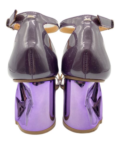 Maison Margiela（メゾンマルジェラ）Maison Margiela (メゾンマルジェラ) patent leather heels パープル サイズ:35 1/2の古着・服飾アイテム
