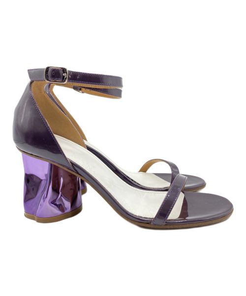 Maison Margiela（メゾンマルジェラ）Maison Margiela (メゾンマルジェラ) patent leather heels パープル サイズ:35 1/2の古着・服飾アイテム