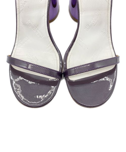 Maison Margiela（メゾンマルジェラ）Maison Margiela (メゾンマルジェラ) patent leather heels パープル サイズ:35 1/2の古着・服飾アイテム