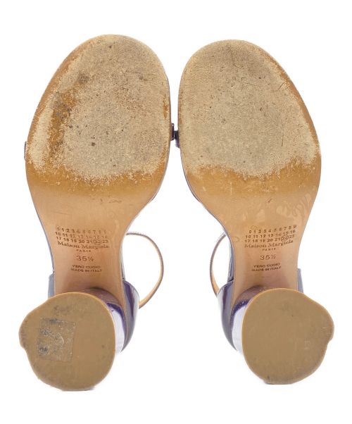 Maison Margiela（メゾンマルジェラ）Maison Margiela (メゾンマルジェラ) patent leather heels パープル サイズ:35 1/2の古着・服飾アイテム