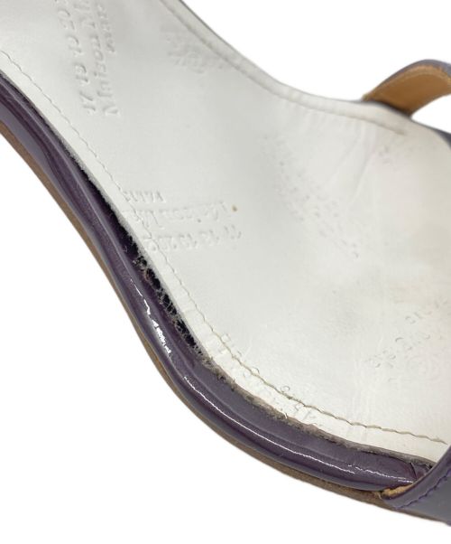 Maison Margiela（メゾンマルジェラ）Maison Margiela (メゾンマルジェラ) patent leather heels パープル サイズ:35 1/2の古着・服飾アイテム