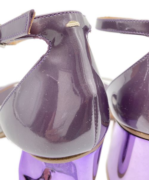 Maison Margiela（メゾンマルジェラ）Maison Margiela (メゾンマルジェラ) patent leather heels パープル サイズ:35 1/2の古着・服飾アイテム