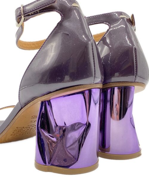 Maison Margiela（メゾンマルジェラ）Maison Margiela (メゾンマルジェラ) patent leather heels パープル サイズ:35 1/2の古着・服飾アイテム