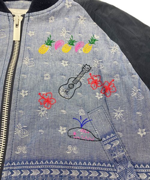 sacai（サカイ）sacai (サカイ) ボンバージャケット ネイビー サイズ:Sの古着・服飾アイテム