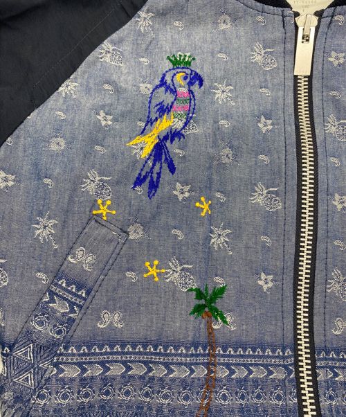 sacai（サカイ）sacai (サカイ) ボンバージャケット ネイビー サイズ:Sの古着・服飾アイテム