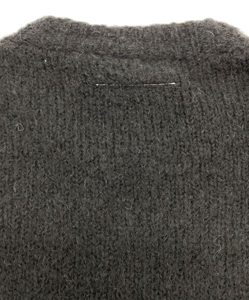 MM6 Maison Margiela（エムエムシックスメゾンマルジェラ）MM6 Maison Margiela (エムエムシックス メゾンマルジェラ) サイドリボン ヘアリーニット ブラック サイズ:XSの古着・服飾アイテム
