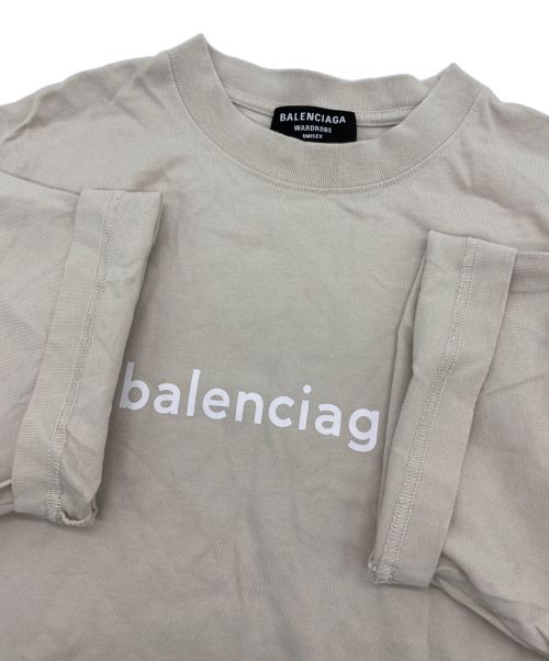 BALENCIAGA（バレンシアガ）BALENCIAGA (バレンシアガ) コピーライトロゴプリント ベージュ サイズ:XSの古着・服飾アイテム