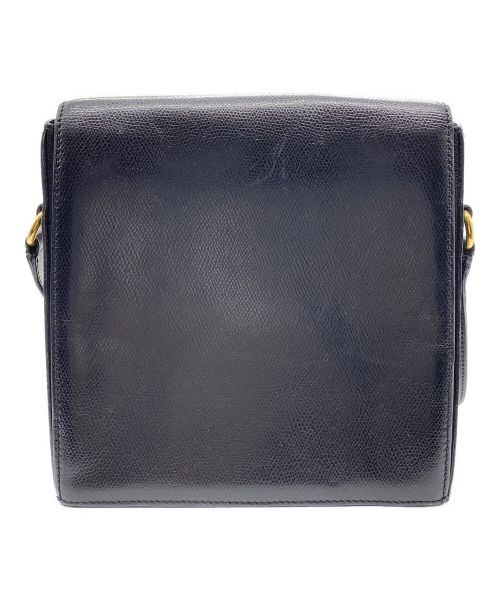 CELINE（セリーヌ）CELINE (セリーヌ) ターンロックロゴ ショルダーバッグ ブラックの古着・服飾アイテム