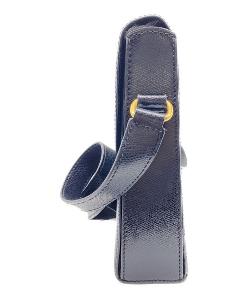 CELINE（セリーヌ）CELINE (セリーヌ) ターンロックロゴ ショルダーバッグ ブラックの古着・服飾アイテム