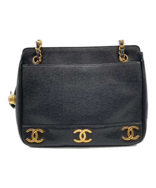 CHANEL（シャネル）CHANEL (シャネル) トリプルココ ショルダーバッグ ブラックの古着・服飾アイテム