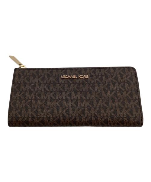 MICHAEL KORS（マイケル・コース）MICHAEL KORS (マイケルコース) 長財布 ブラウンの古着・服飾アイテム