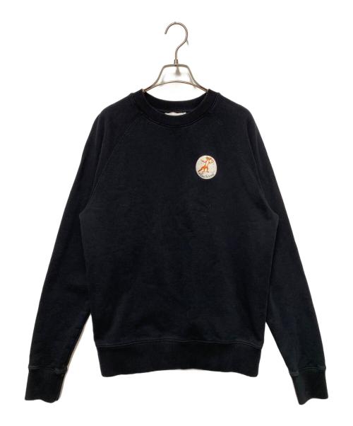 maison kitsune（メゾンキツネ）MAISON KITSUNE (メゾンキツネ) スウェット ブラック サイズ:XSの古着・服飾アイテム
