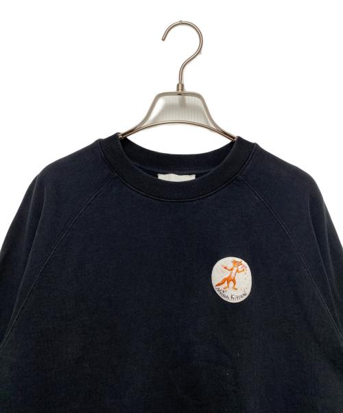 maison kitsune（メゾンキツネ）MAISON KITSUNE (メゾンキツネ) スウェット ブラック サイズ:XSの古着・服飾アイテム