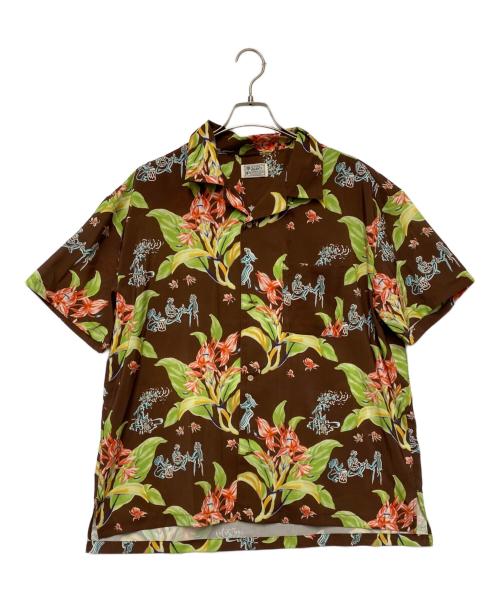 AVANTI（アヴァンティ）AVANTI (アヴァンティ) アロハシャツ ブラウン サイズ:Lの古着・服飾アイテム