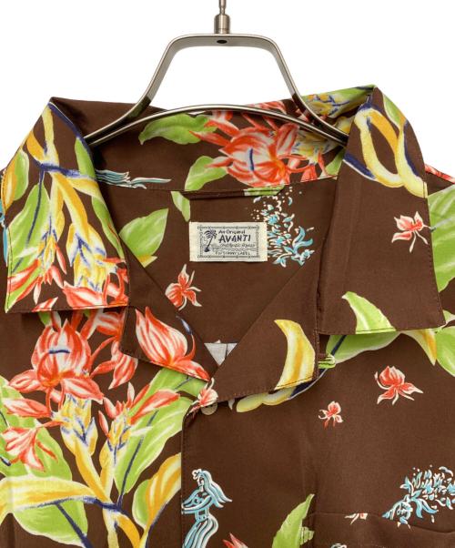 AVANTI（アヴァンティ）AVANTI (アヴァンティ) アロハシャツ ブラウン サイズ:Lの古着・服飾アイテム