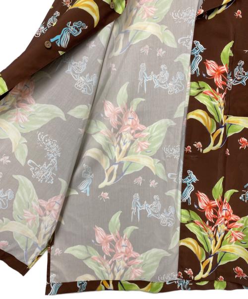 AVANTI（アヴァンティ）AVANTI (アヴァンティ) アロハシャツ ブラウン サイズ:Lの古着・服飾アイテム