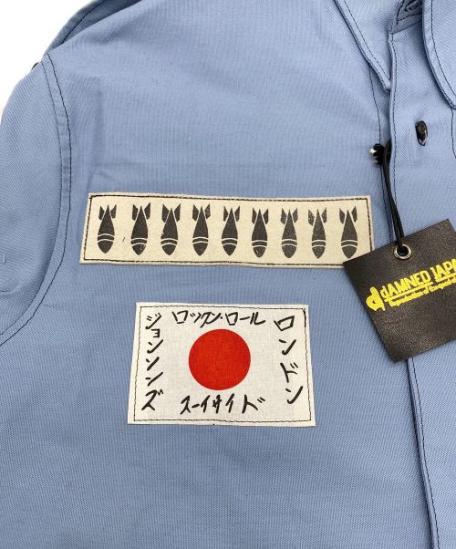 LA ROCKA（ラ ロッカ）LA ROCKA (ラ ロッカ) コンバットシャツ ブルー サイズ:Sの古着・服飾アイテム