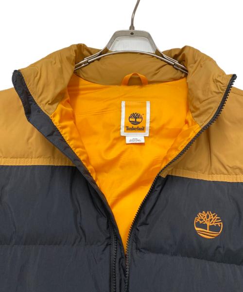 Timberland（ティンバーランド）Timberland (ティンバーランド) Timberland ダウンジャケット ブラウン×ブラック サイズ:Mの古着・服飾アイテム