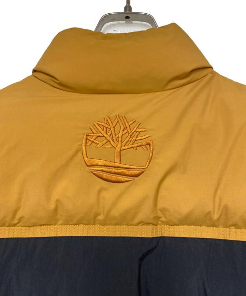 Timberland（ティンバーランド）Timberland (ティンバーランド) Timberland ダウンジャケット ブラウン×ブラック サイズ:Mの古着・服飾アイテム