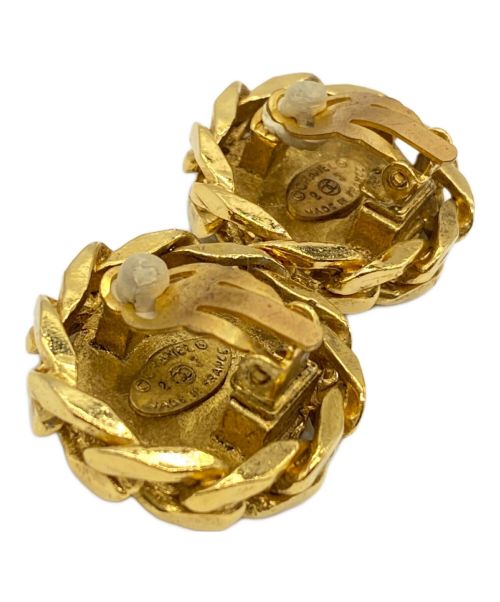 CHANEL（シャネル）CHANEL (シャネル) ココマークストーンイヤリング ゴールドの古着・服飾アイテム