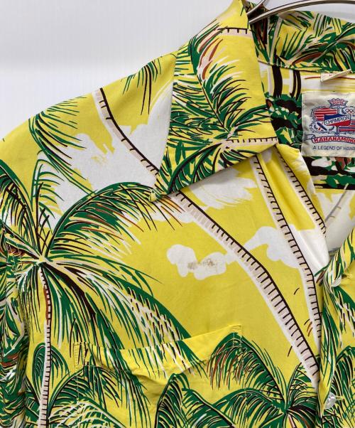 Duke Kahanamoku（デュークカハナモク）Duke Kahanamoku (デュークカハナモク) COCONUT PALMS&DIAMOND HEAD イエロー サイズ:Mの古着・服飾アイテム