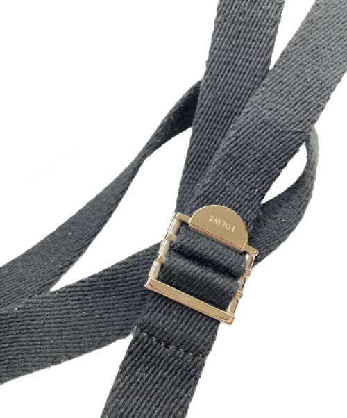 LOEWE（ロエベ）LOEWE (ロエベ) リピートアナグラム ショルダーバッグ ブラックの古着・服飾アイテム