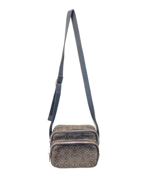 LOEWE（ロエベ）LOEWE (ロエベ) リピートアナグラム ショルダーバッグ ブラックの古着・服飾アイテム