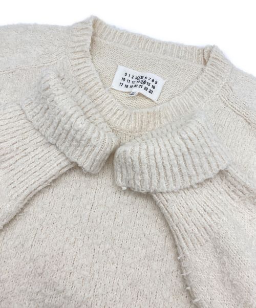 Maison Margiela（メゾンマルジェラ）Maison Margiela (メゾンマルジェラ) クルーネックニット ホワイト サイズ:Sの古着・服飾アイテム