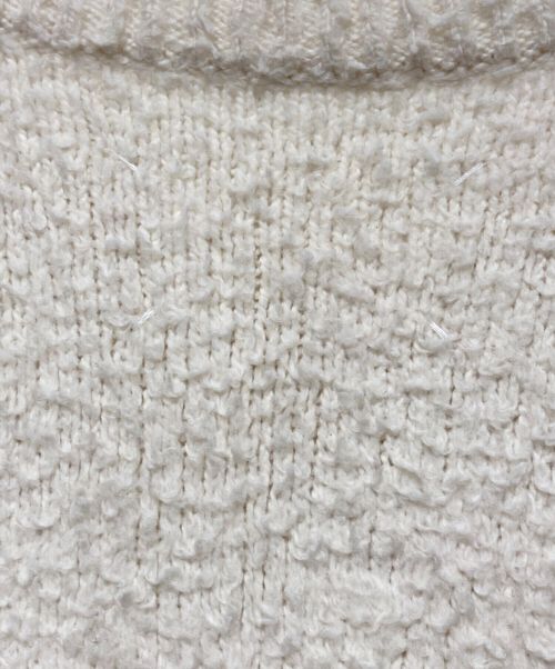 Maison Margiela（メゾンマルジェラ）Maison Margiela (メゾンマルジェラ) クルーネックニット ホワイト サイズ:Sの古着・服飾アイテム