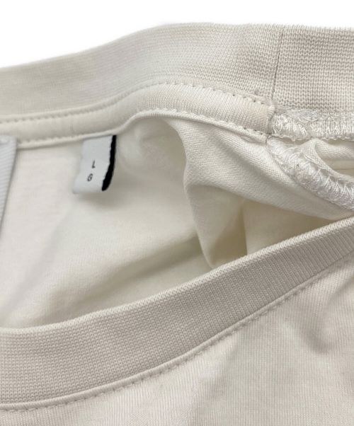 BURBERRY（バーバリー）BURBERRY (バーバリー) ロゴプリントカットソー ブラック×ホワイト サイズ:Lの古着・服飾アイテム