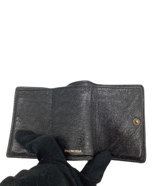 BALENCIAGA（バレンシアガ）BALENCIAGA (バレンシアガ) 3つ折り財布 ブラックの古着・服飾アイテム