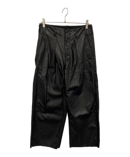 saby（サバイ）saby (サバイ) TUCK BAGGY ブラック サイズ:２の古着・服飾アイテム
