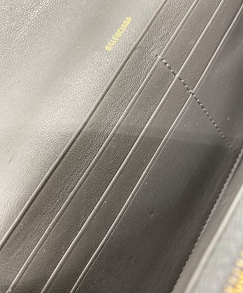 BALENCIAGA（バレンシアガ）BALENCIAGA (バレンシアガ) ENVELOPE スリム コンチネンタルウォレット ブラックの古着・服飾アイテム