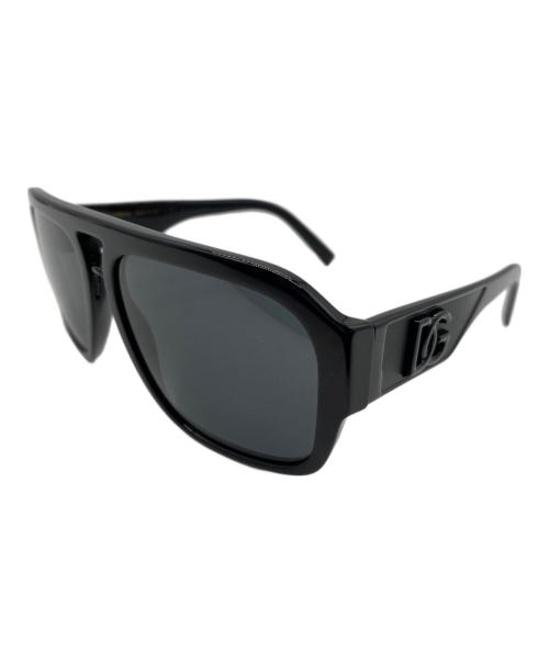 DOLCE & GABBANA（ドルチェ＆ガッバーナ）DOLCE & GABBANA (ドルチェ＆ガッバーナ) パイロットサングラス ブラックの古着・服飾アイテム