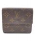LOUIS VUITTON (ルイ ヴィトン) モノグラム Wホック財布 ポルトモネ・ビエ・カルトクレディ：13000円