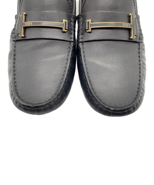 TOD'S（トッズ）TOD'S (トッズ) ゴンミーニ レザードライビングシューズ ブラック サイズ:7 1/2の古着・服飾アイテム