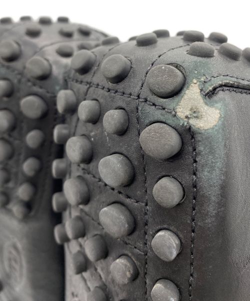 TOD'S（トッズ）TOD'S (トッズ) ゴンミーニ レザードライビングシューズ ブラック サイズ:7 1/2の古着・服飾アイテム