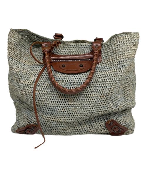 BALENCIAGA（バレンシアガ）BALENCIAGA (バレンシアガ) BALENCIAGA カゴバッグ 黄緑の古着・服飾アイテム