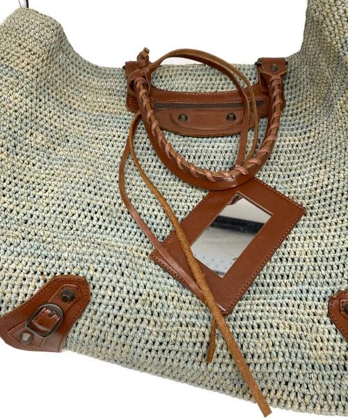 BALENCIAGA（バレンシアガ）BALENCIAGA (バレンシアガ) BALENCIAGA カゴバッグ 黄緑の古着・服飾アイテム